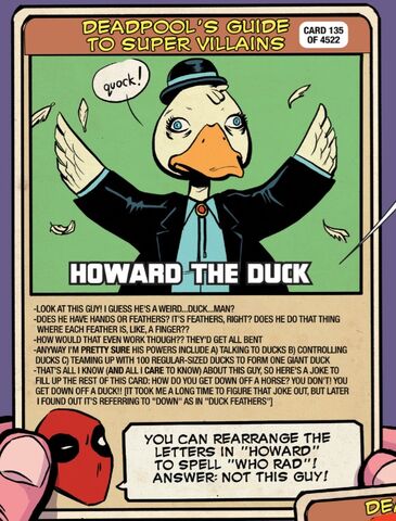 File:Howard the Duck (Earth-791021) on Deadpool's Guide to Super Villains Cards from Unbeatable Squirrel Girl Vol 2 6.jpg