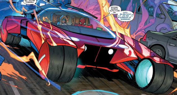 spider man pull back car