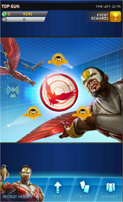 Top Gun Event Screen