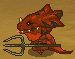 Red lizard man