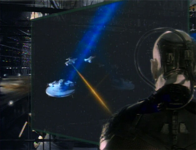 File:Locutus of Borg overseeing the Battle of Wolf 359.jpg