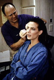 Terry Farrell and Michael Westmore