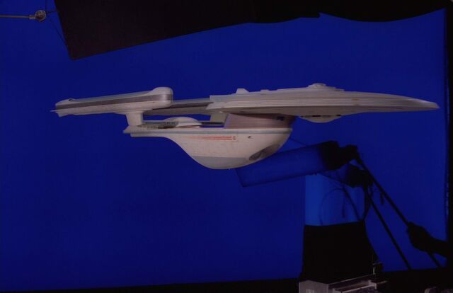 File:USS Hood filmed for Encounter at Farpoint at ILM, side profile.jpg