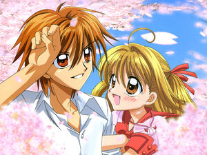 Lucia And Kaito (Flower Art Back Ground)
