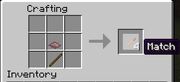 Match crafting recipe
