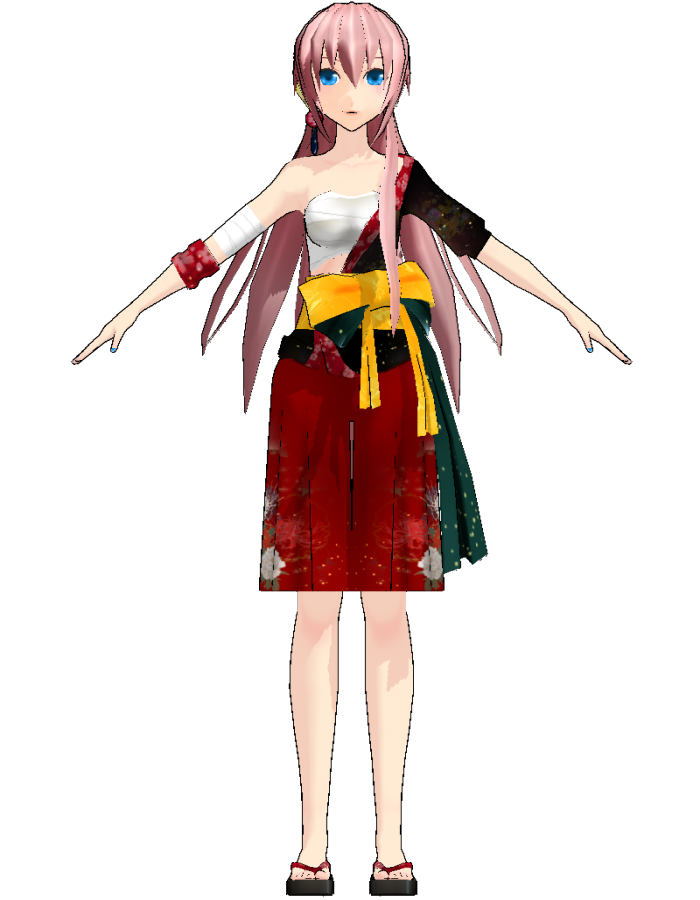 Luka Megurine Kimono (Uri)  MikuMikuDance Wiki  FANDOM 