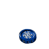Blue snowflake token