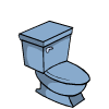Blue Toilet