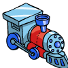 Blue Toy Train