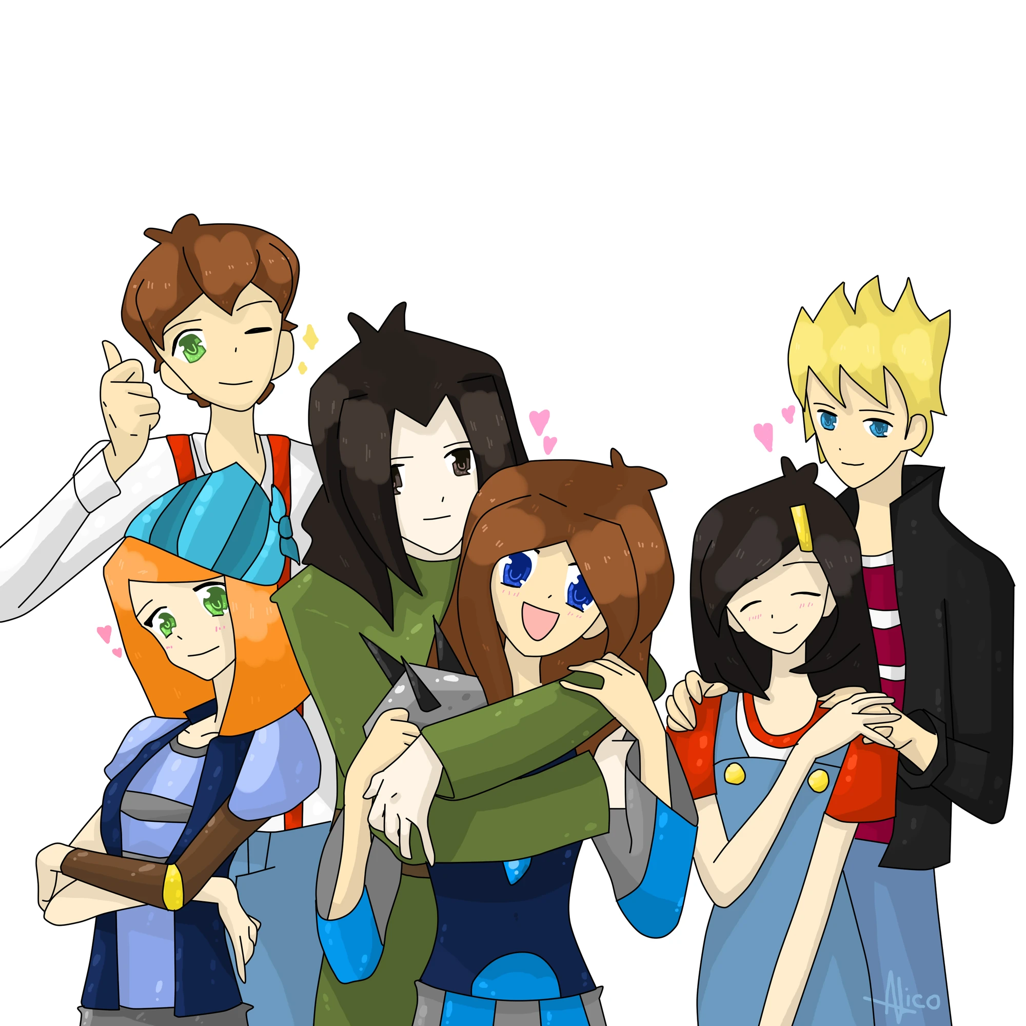 User blog:BadTimeNico/Ship fan art?!  Minecraft Story 