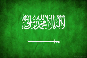 Saudi Arabia Grungy Flag by think0