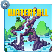 Water Island Waterfall Icon