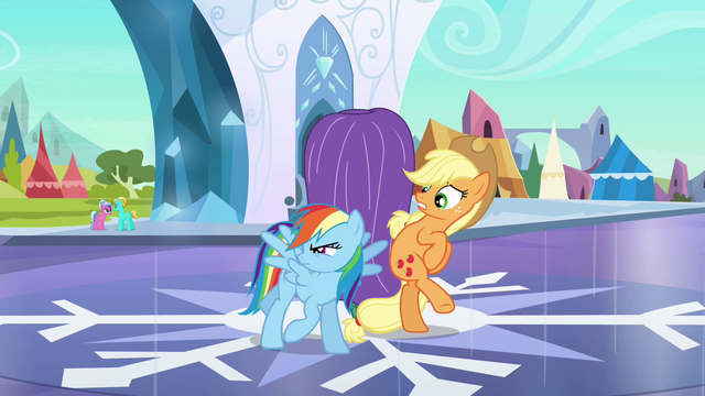 File:Applejack maintains herself S3E2.png