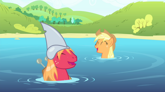 File:AJ and Big Mac laughing S4E20.png
