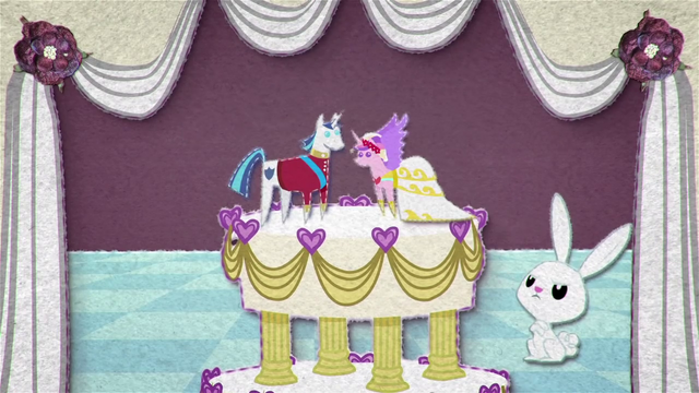 File:Dolls of Shining Armor and Cadance on a cake BFHHS1.png