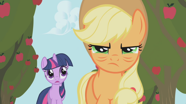 File:Applejack and Twi S01E04.png