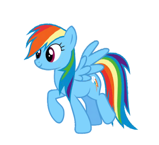 File:FANMADE Rainbow Dash trotting.gif