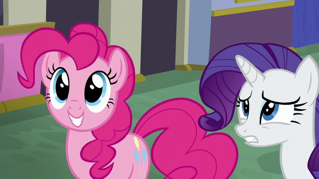 File:Pinkie Pie excited; Rarity uncertain S6E12.png