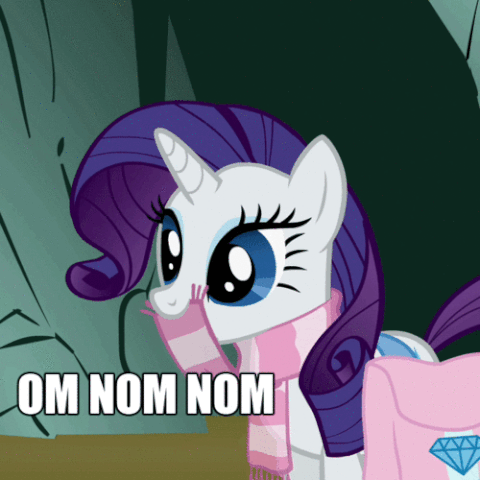 File:FANMADE- Rarity 'Nom' scarf.gif