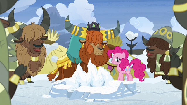 File:Yaks applauding Pinkie Pie's story S7E11.png