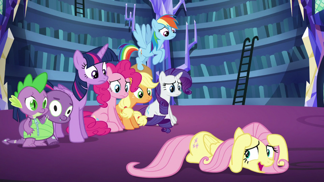 File:Fluttershy laughs nervously S5E21.png
