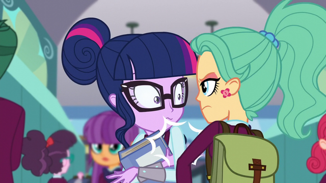 File:Twilight bumps into green-haired girl EG3.png