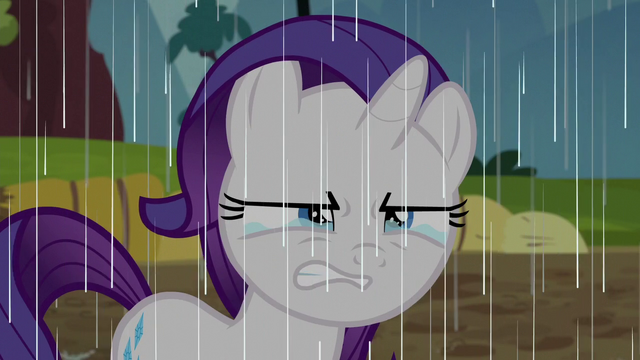 File:Filly Rarity scowling and crying in the rain S6E14.png