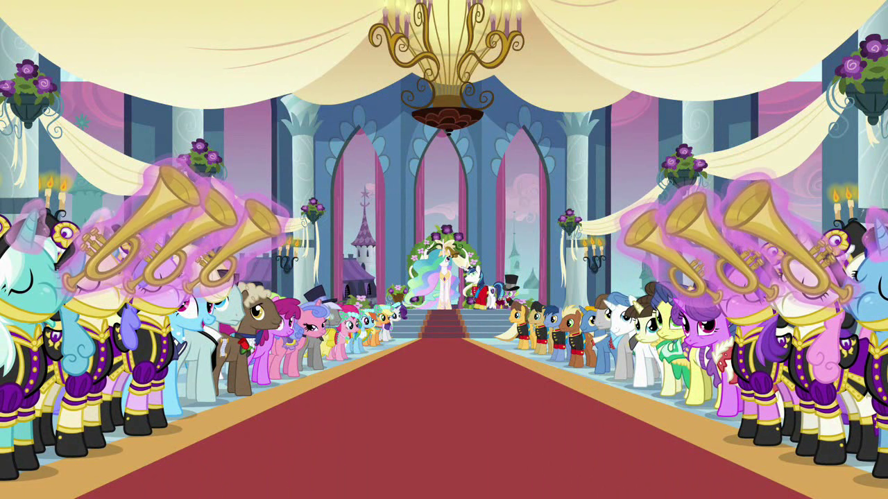 A Canterlot Wedding Part 2 Gallery My Little Pony Friendship Ponies Playing Instruments Wedding Entrance S2e26
