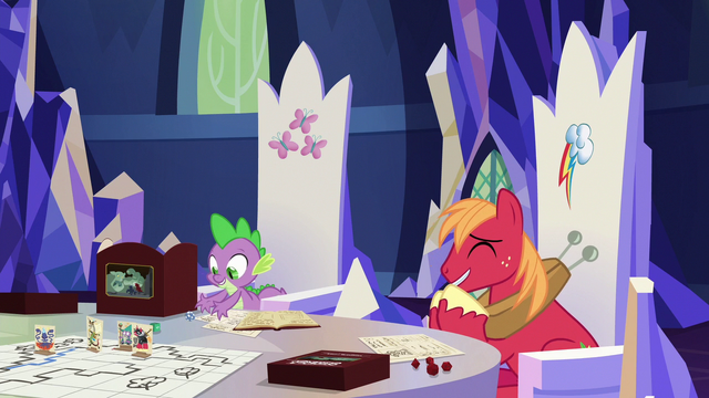 File:Spike rolls d20 as Big Mac laughs S6E17.png