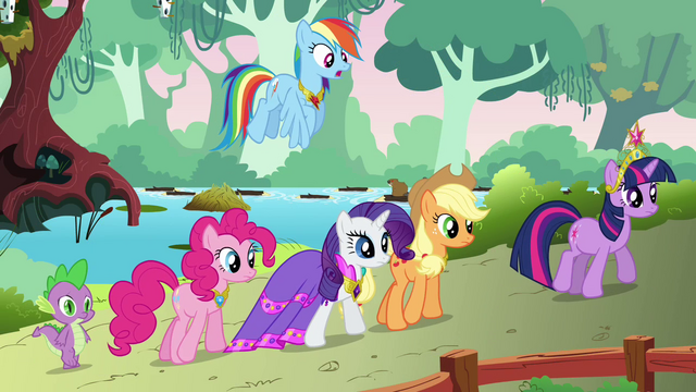 File:The ponies walking to dinner S03E10.png
