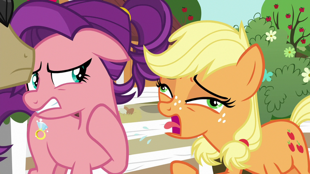 File:Applejack coughing loudly in Spoiled Milk's face S6E23.png