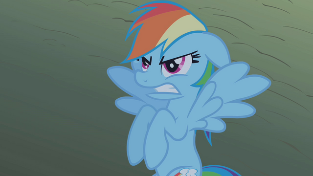 File:Rainbow Dash angry at the dragon S1E07.png