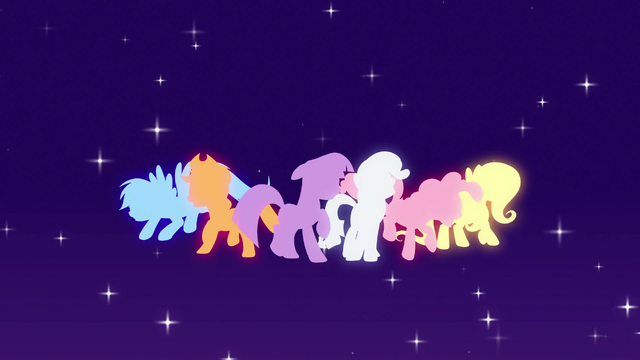 File:Main cast pony silhouettes EG opening.png