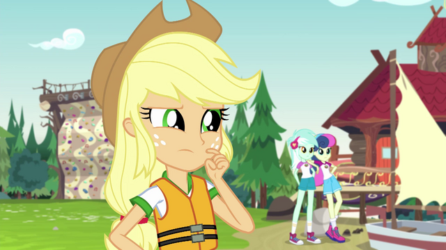 File:Applejack thinking for a moment EG4.png