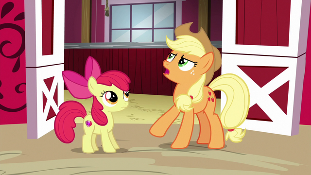 File:Applejack doesn't like modern carts S6E14.png