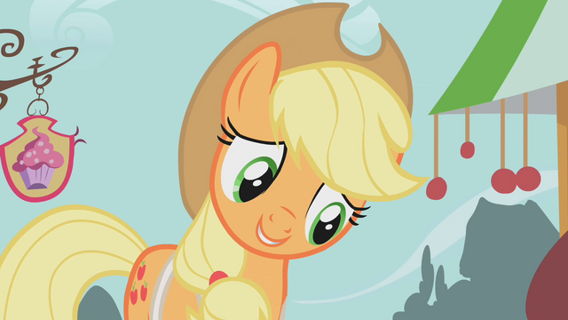 File:Applejack smiling down S01E12.png