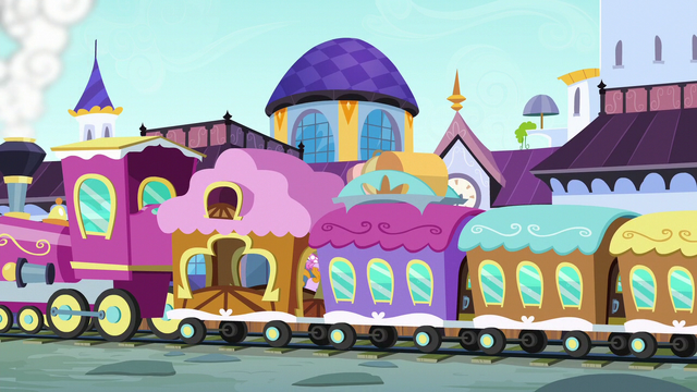 File:Friendship Express arrives at Canterlot S5E14.png