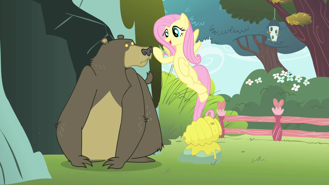 Image - Fluttershy singing to the bear S4E14.png  My 