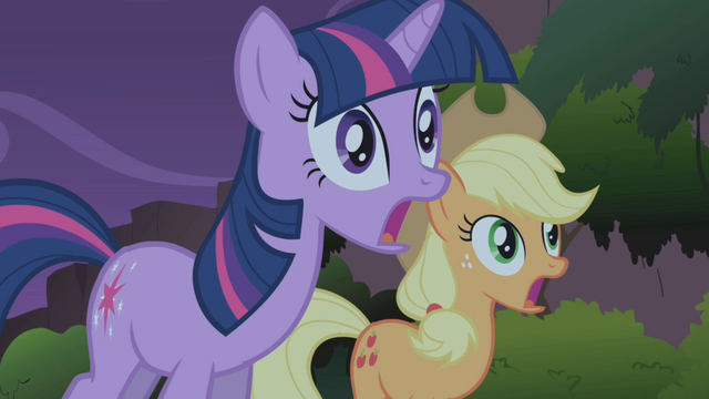 File:Twilight and AJ worried about Fluttershy S1E02.png