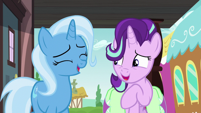 File:Starlight and Trixie sharing a laugh S7E2.png