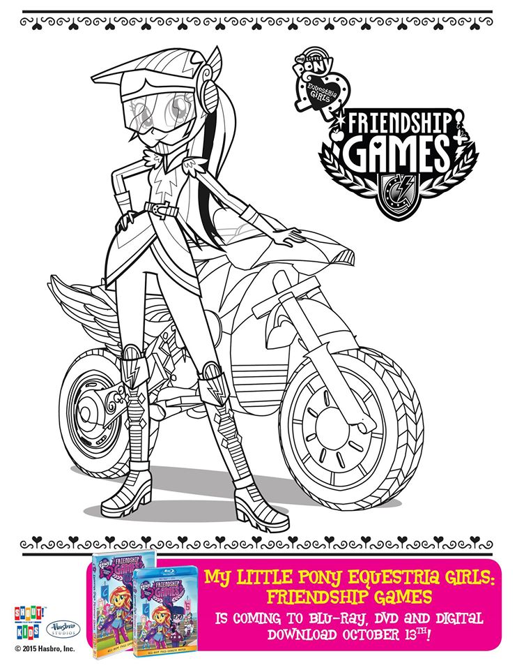 My Little Pony Equestria Girl Rainbow Dash Coloring Pages Loran