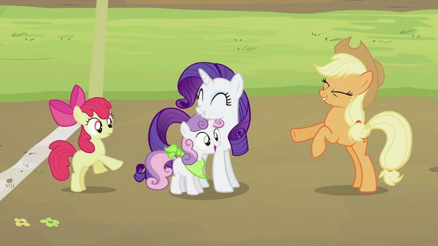 File:Applejack, Apple Bloom and Sweetie Belle 'Yeah!' S2E05.png