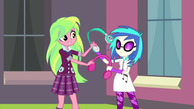 File:DJ Pon-3 and Lemon Zest trade headphones EG3b.png