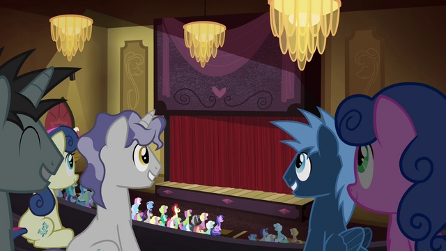 File:Ponies in an auditorium S4E25.png