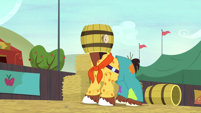 File:Trouble Shoes with barrel on his head S5E6.png