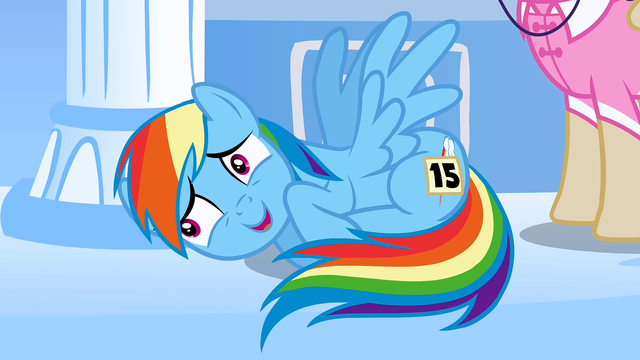 File:Rainbow Dash flustered when she finds out she and Rarity have to perform together S1E16.png
