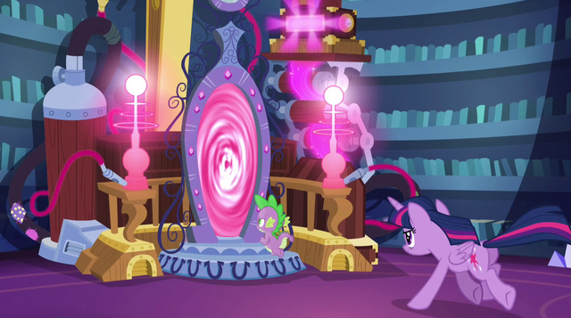 File:Twilight and Spike run through modified Crystal Mirror EG2.png