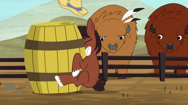 File:Young Trouble Shoes slams into a barrel S5E6.png