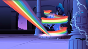 Nightmare Moon getting hit by the magical beam S1E2.png
