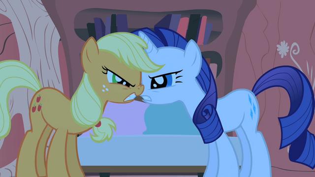 File:Applejack and Rarity muzzle to muzzle S1E08.png